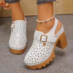 Large Size 43 Thick Heel