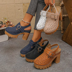 Large Size 43 Thick Heel