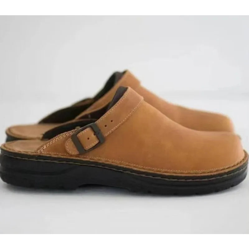 Men's Slippers PU Leather Shoes