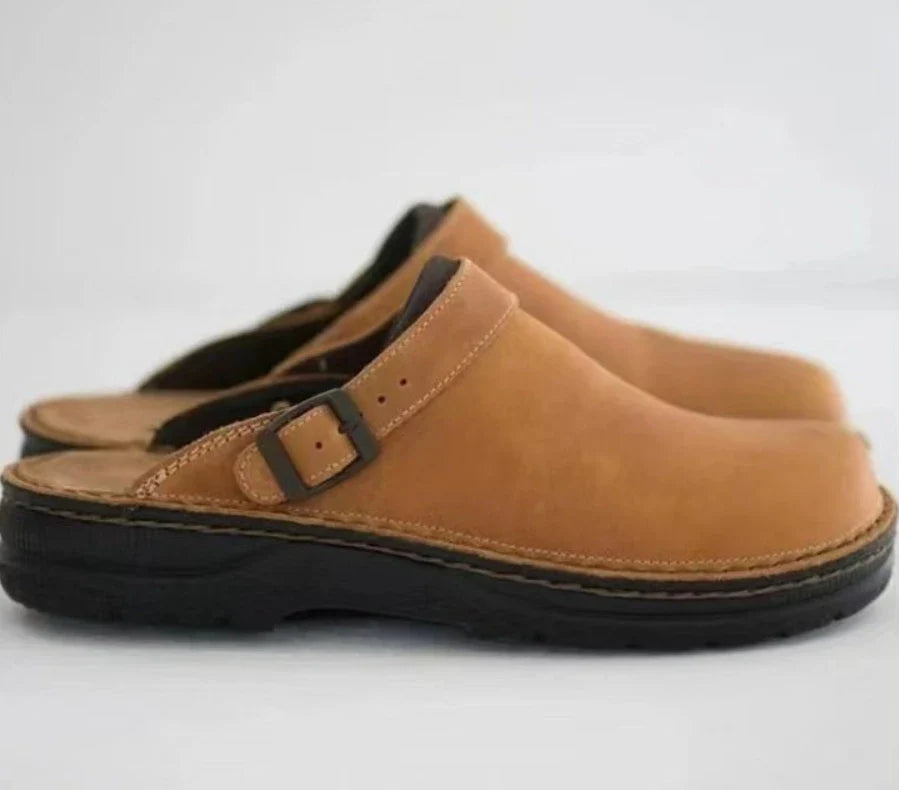 Men's Slippers PU Leather Shoes