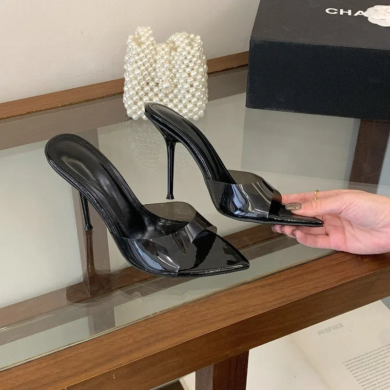 Pointed Open Toe High Heel