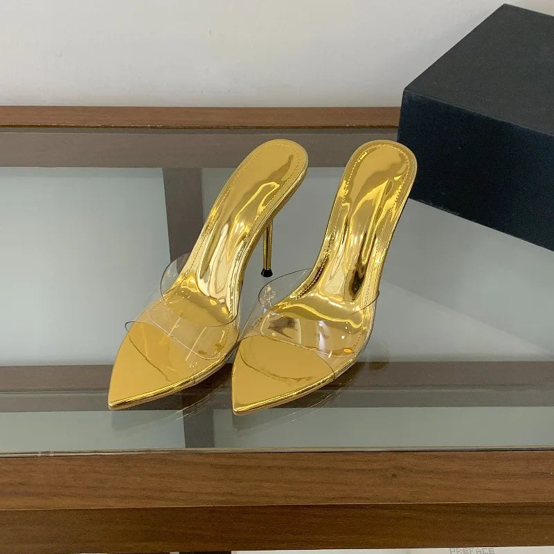 Pointed Open Toe High Heel