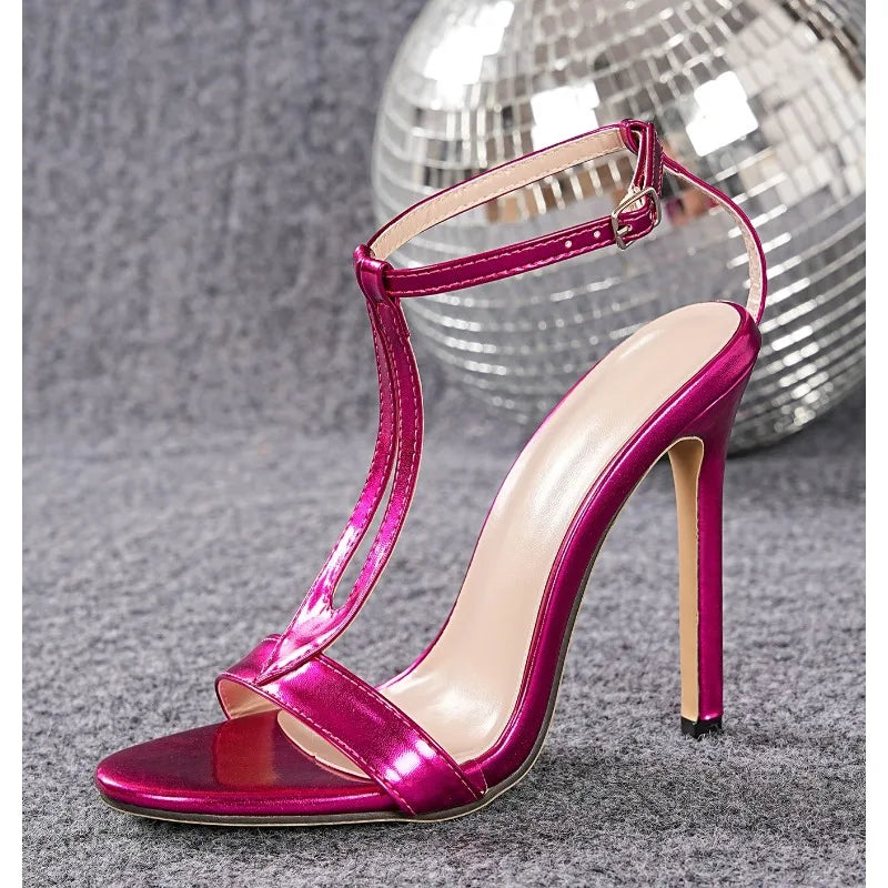 Metallic Pink Heel