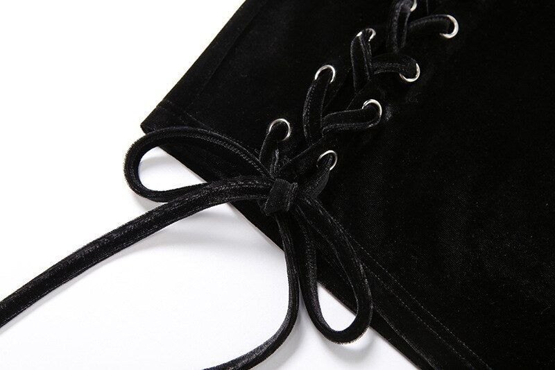 Solid Color Slim High Waist Bag Hip Slit Strap Dress