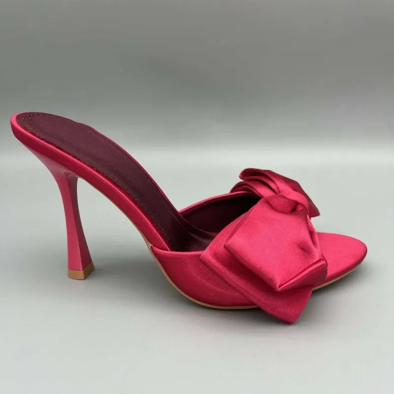Street Style Satin Butterfly-knot High Heel