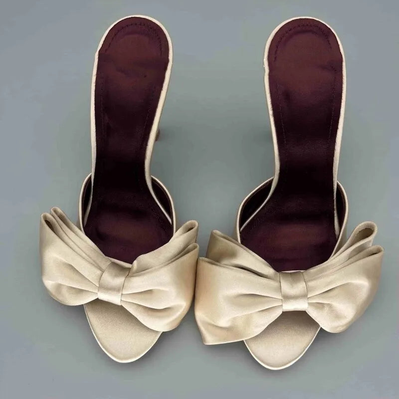 Street Style Satin Butterfly-knot High Heel