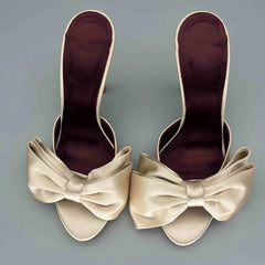 Street Style Satin Butterfly-knot High Heel