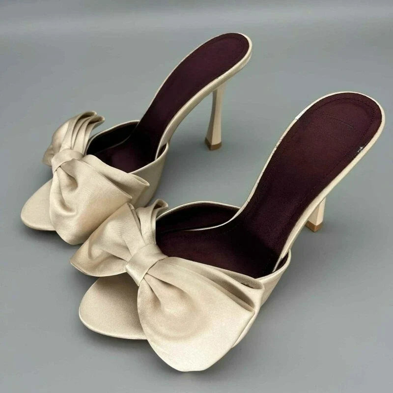 Street Style Satin Butterfly-knot High Heel