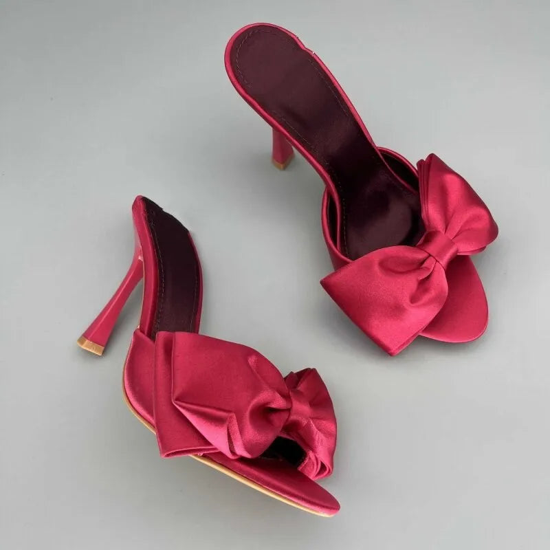 Street Style Satin Butterfly-knot High Heel