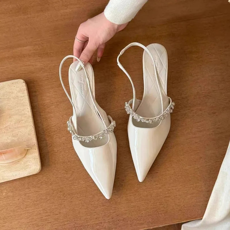 Luxury Water Diamond Slim Heel
