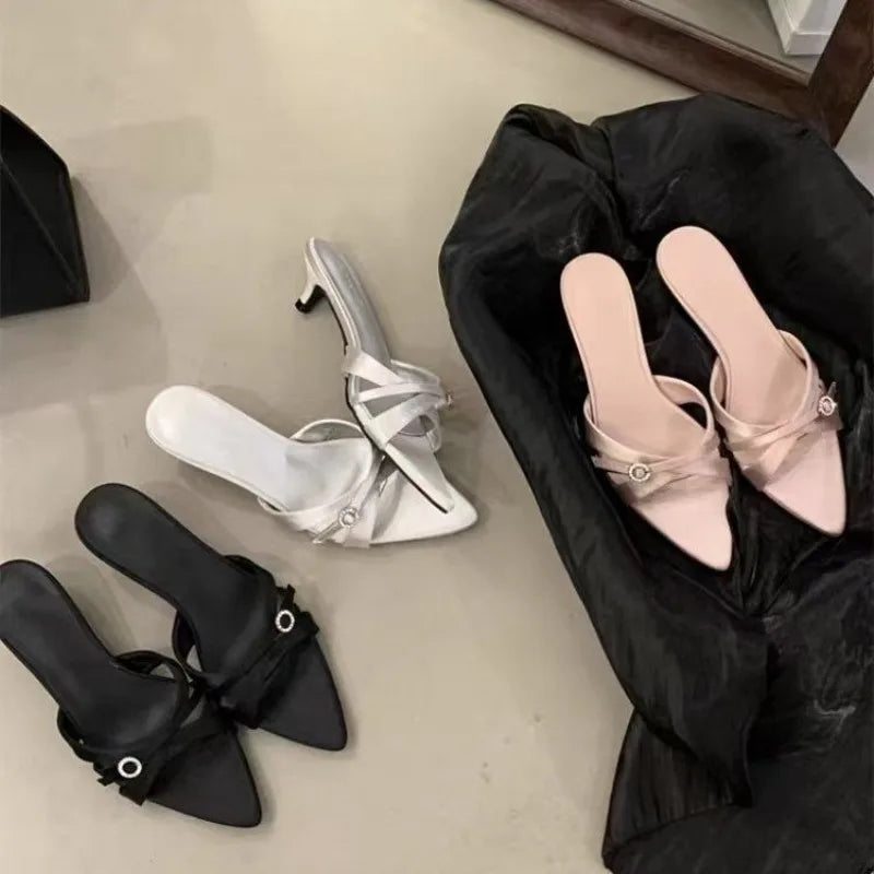 Pointed Toe Ladies Low Heel