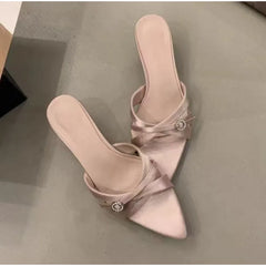 Pointed Toe Ladies Low Heel