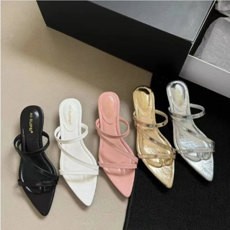 Shoes for Plus Size Outside Flat Slippers Flip Flops Casual Candy Color Sandals Zapatos De Mujer
