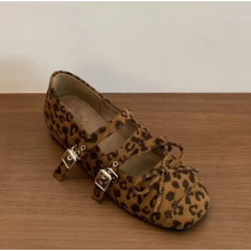 Spring Autumn Butterfly-knot Flats Concise Ladies Ballet Style Shoes