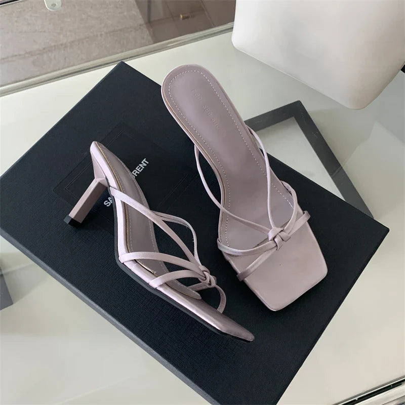 Clip Toe Slippers Dress Slide Shoes