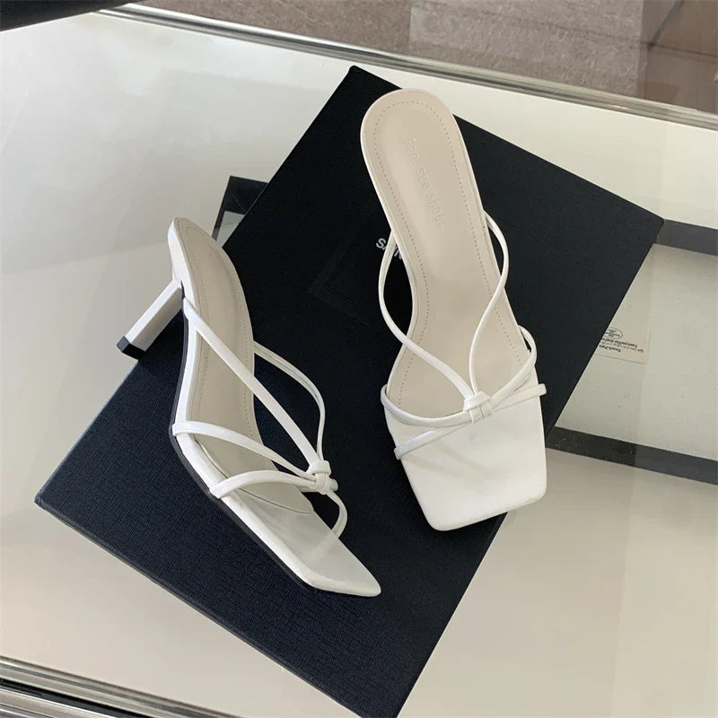 Clip Toe Slippers Dress Slide Shoes