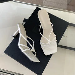 Clip Toe Slippers Dress Slide Shoes