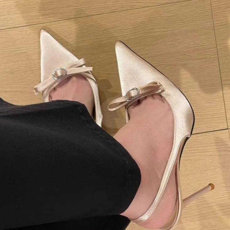 Sandals Elegant Patent Leather Pointed-toe High Heel