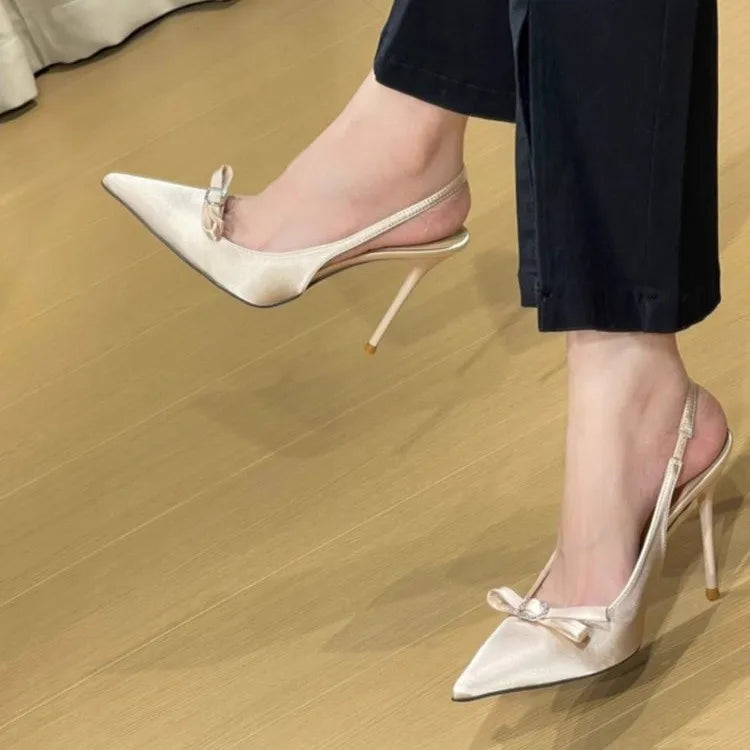 Sandals Elegant Patent Leather Pointed-toe High Heel