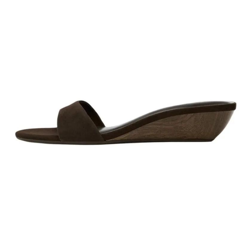 Brown Wedge Sandal Shoes