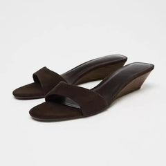 Brown Wedge Sandal Shoes