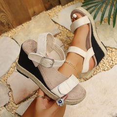 Sandals Wedges Platform Ladies Hemp Shoes