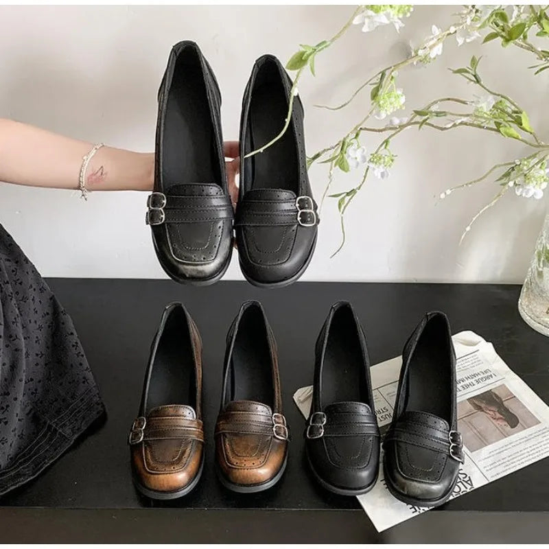 Vintage Thick Low Heel