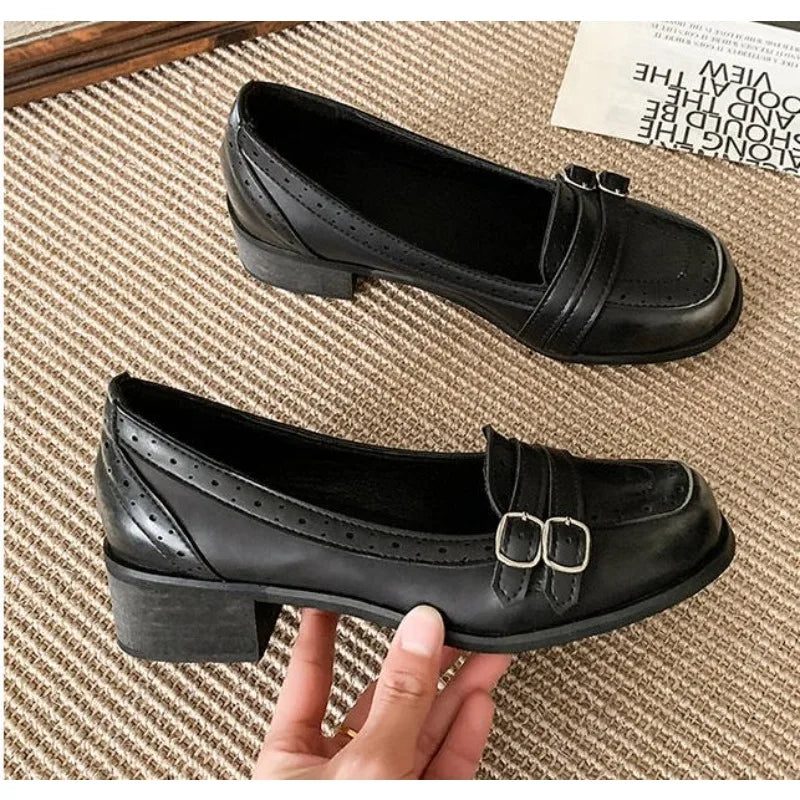 Vintage Thick Low Heel