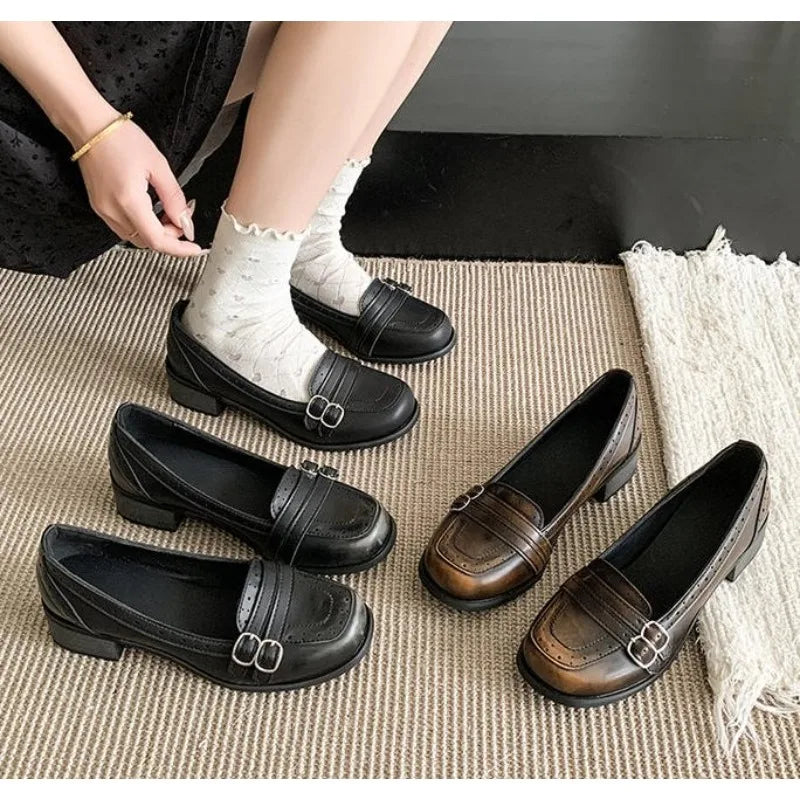 Vintage Thick Low Heel