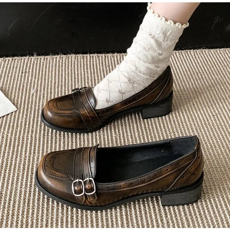 Vintage Thick Low Heel