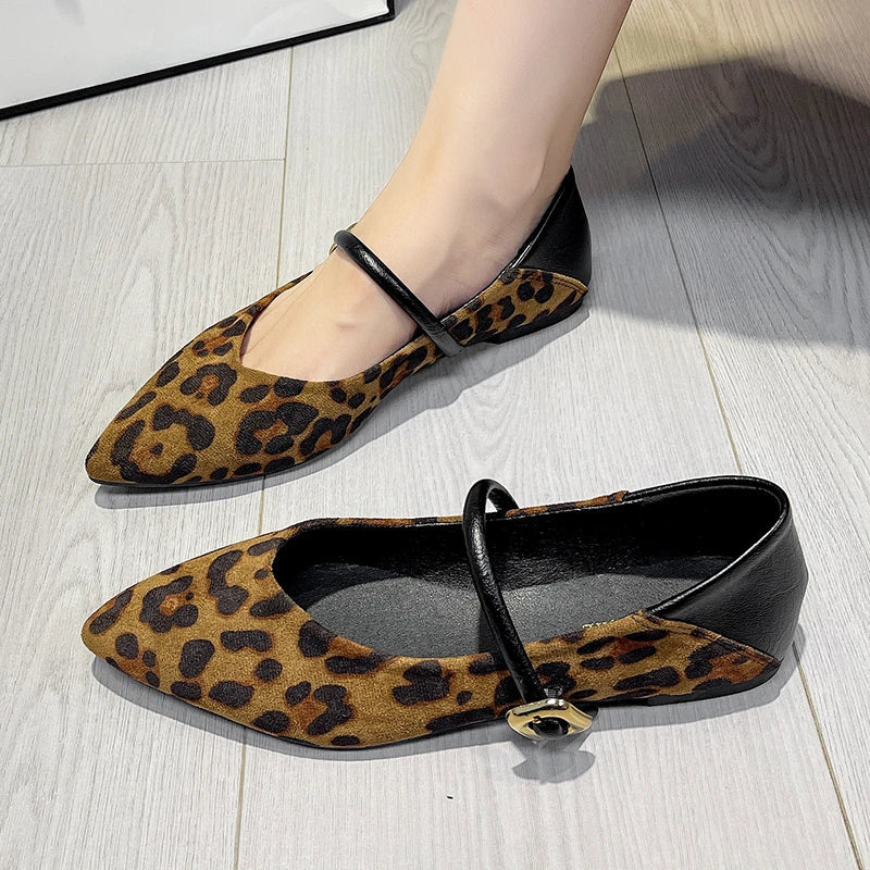 Flats Leopard Print Comfortable Soft Flat Loafers Shoes