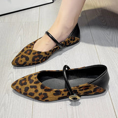 Flats Leopard Print Comfortable Soft Flat Loafers Shoes