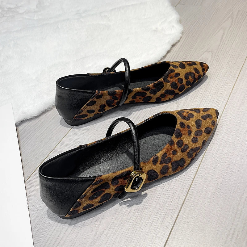 Flats Leopard Print Comfortable Soft Flat Loafers Shoes