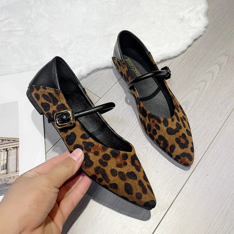 Flats Leopard Print Comfortable Soft Flat Loafers Shoes