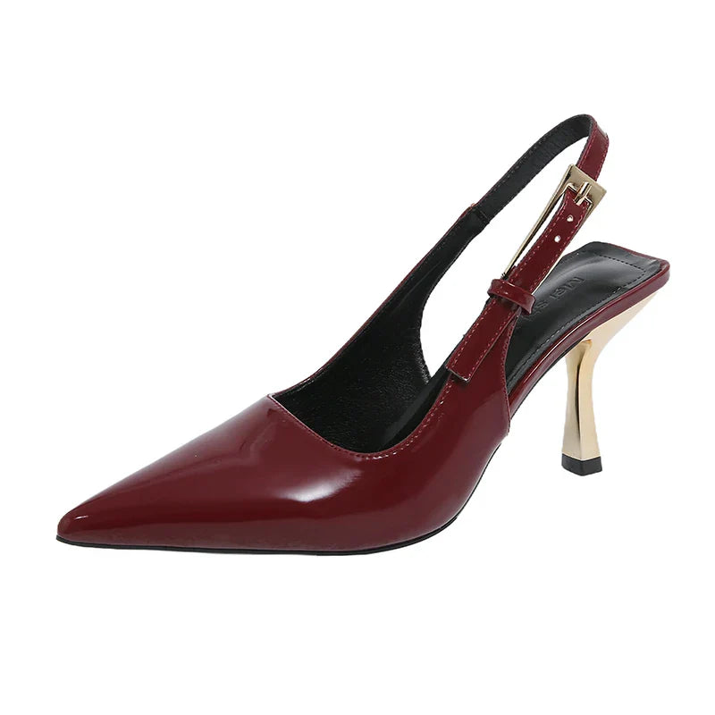 Red Black Pumps Shoes