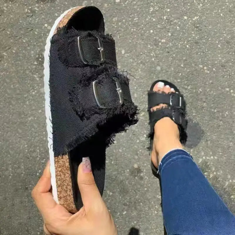 Comfortable Sandals Slip on Wedge Sandals Sports Beach Walking Shoes