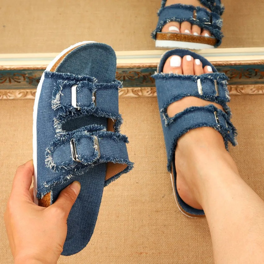 Comfortable Sandals Slip on Wedge Sandals Sports Beach Walking Shoes