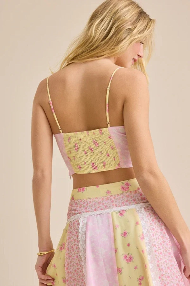 Print High Waist Pleated Slim Maxi Dresses Fly Sleeve Tops Skirt Sets