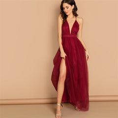 Plain Night Out Modern Lady Maxi Party Dresses