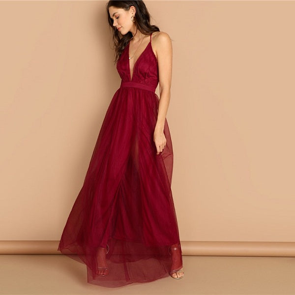 Plain Night Out Modern Lady Maxi Party Dresses
