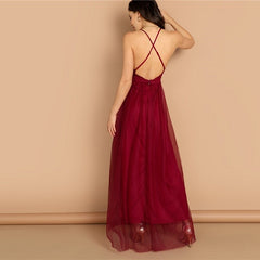 Plain Night Out Modern Lady Maxi Party Dresses