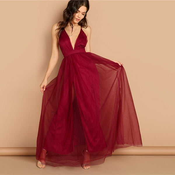 Plain Night Out Modern Lady Maxi Party Dresses