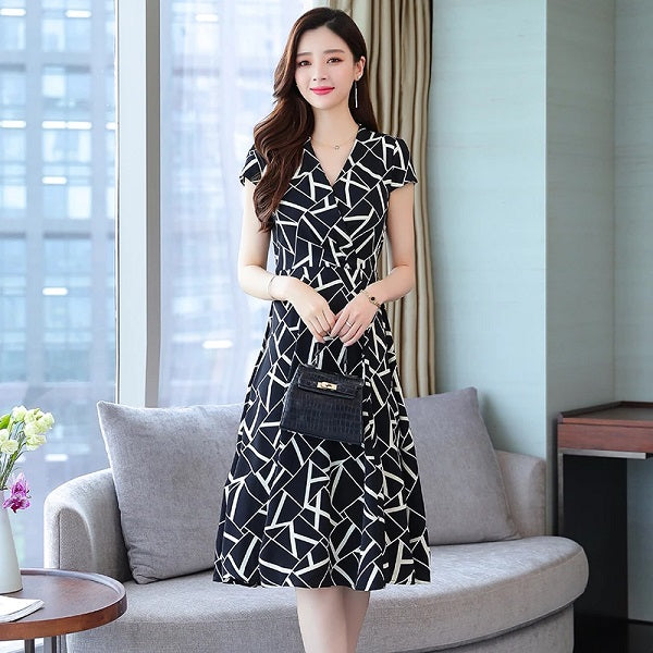 Plus Size Clothing Midi Casual Dress