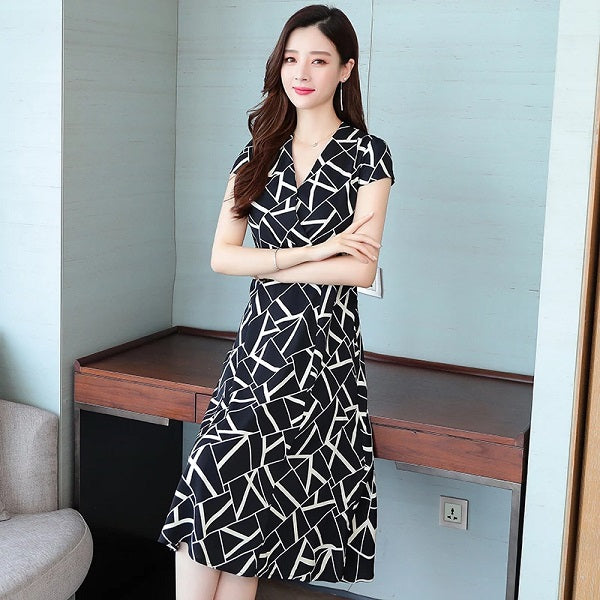 Plus Size Clothing Midi Casual Dress