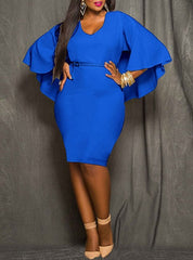 Plus Size Knee Length Dress