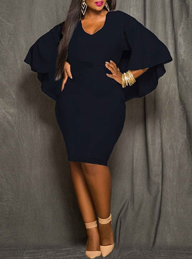 Plus Size Knee Length Dress