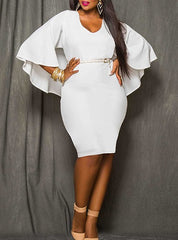 Plus Size Knee Length Dress