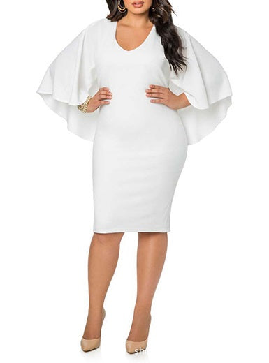 Plus Size Knee Length Dress