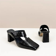 Plus size 42 Hollow Out Sandals Silver Chunky Pumps Luxury Design Slingback Gladiator Rome Shoes