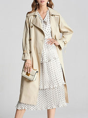 Polka Dot Long Sleeves Tiered Dress